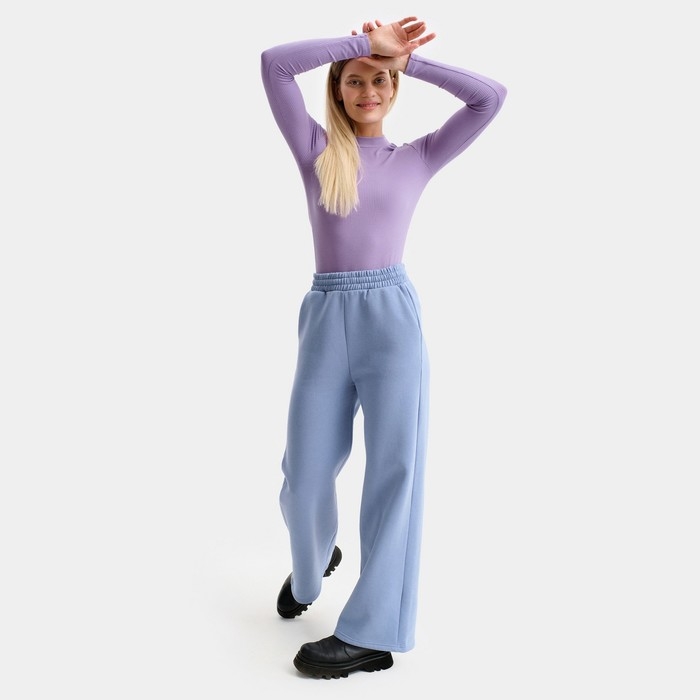 Брюки женские, цвет серо-голубой, размер 42 Брюки женские, цвет серо-голубой, размер 42