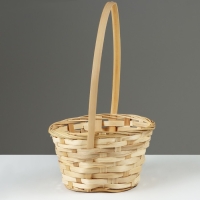 Корзина плетеная, D19 х 9,5 х 32см, бамбук Корзина плетеная, D19 х 9,5 х 32см, бамбук