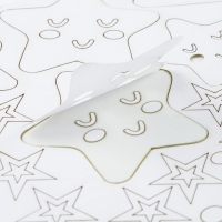 Наклейки интерьерные "Звезды", детские, декор на стену, панно 120 х 57 см