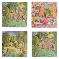 Пазлы 4 в 1 &laquo;Чудесный день&raquo;, 25, 36, 49, 64 элемента