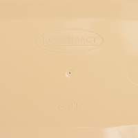 Контейнер для мусора &laquo;Камелия&raquo;, 8 л, цвет бежевый/коричневый