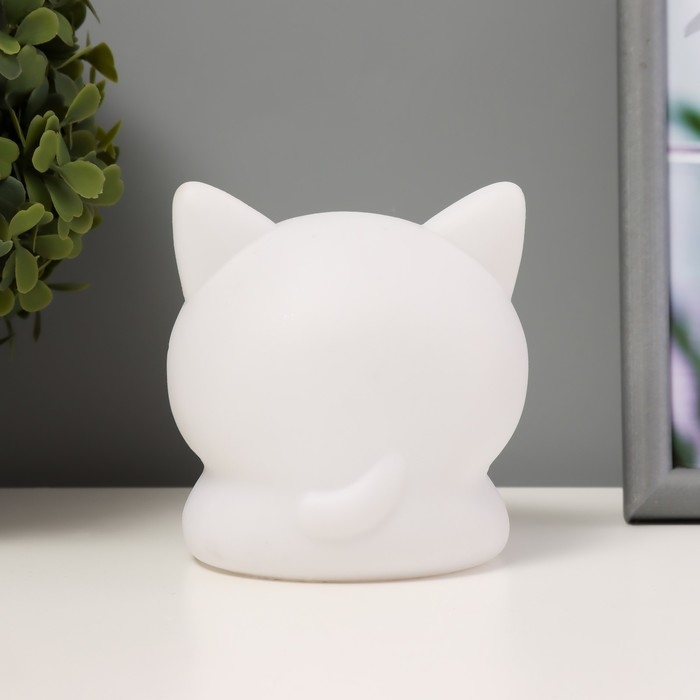 Ночник Ночник "Котенок" LED белый 9,5х10х10 см