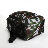 Рюкзак школьный, &laquo;Сакси&raquo;, 2 отдела на молниях, 2 наружных кармана, 2 боковых кармана, цвет чёрный/чёрный