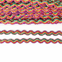 Тесьма многоцветная «Волна», ширина 1,5 см, в упаковке 25 м Тесьма многоцветная «Волна», ширина 1,5 см, в упаковке 25 м