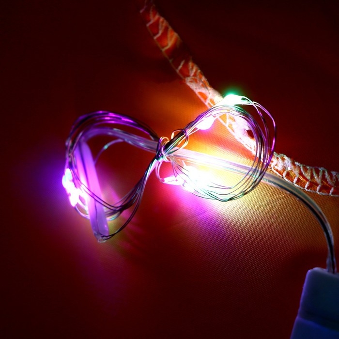 Карнавальная шляпа &laquo;Кошмарное веселье&raquo; оранжевая, с гирляндой