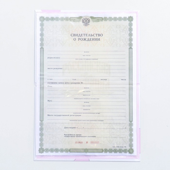 Папка для свидетельства о рождении &laquo;Малышка&raquo;, А5