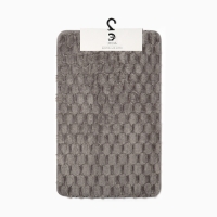 Коврик для ванной Этель &laquo;Ромбы&raquo;, цв. светло-серый, 50х80 см