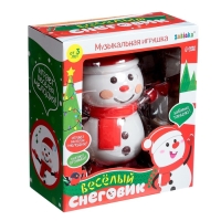 Музыкальная игрушка &laquo;Весёлый снеговик&raquo;, звук, свет, танцует