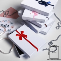 Коробочка подарочная под набор &laquo;Бантик&raquo; минимализм, 13&times;18 (размер полезной части 12,5&times;17,5см), цвет МИКС