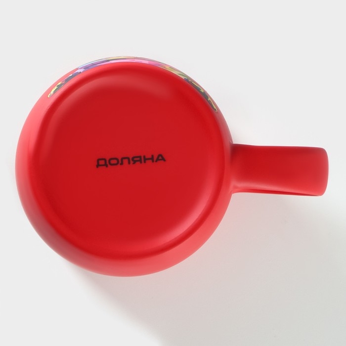 Кружка фарфоровая Доляна &laquo;Собачка&raquo;, 350 мл