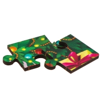 Дервянные пазлы на новый год &laquo;Подготовка к празднику&raquo;