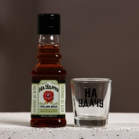 Подарочный набор косметики &laquo;На удачу&raquo;, гель для душа во флаконе виски 100 мл и стопка, Новый Год