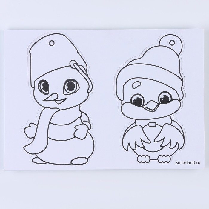 Аппликация фольгой на новый год «Снеговик со снегирем», новогодний набор для творчества Аппликация фольгой на новый год «Снеговик со снегирем», новогодний набор для творчества