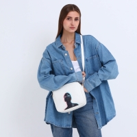 Сумка женская через плечо TEXTURA, маленького размера, цвет белый