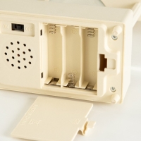 Ночник музыкальный "Снежный шар" 5хLED от батареек 3ААА бежевый 6,5х11х21см RISALUX