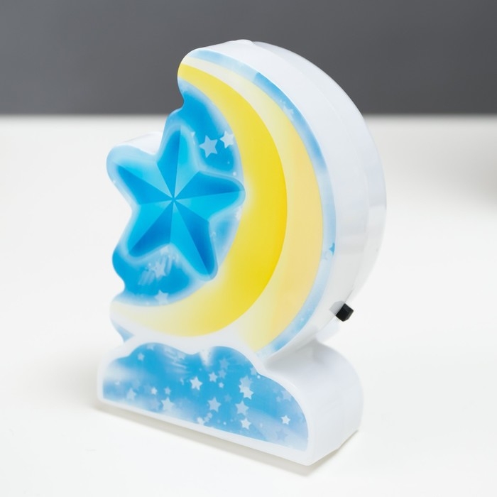 Ночник пластик Ночник пластик"Веселые Зверята" 3 диода 220В МИКС 9х6х6,2 см RISALUX