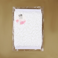 Кружевная эластичная ткань, 180 мм &times; 2,7 &plusmn; 0,5 м, цвет белый