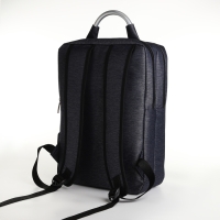 Рюкзак городской на молнии, 2 кармана, с USB, цвет синий Рюкзак городской на молнии, 2 кармана, с USB, цвет синий