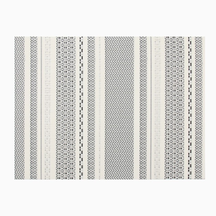 Салфетка на стол Доляна, цв.бел/черный, 45*30см