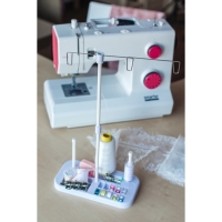 Органайзер-стойка для ниток, на подставке, 20,7 &times; 10,8 &times; 36,5 см, цвет голубой/белый