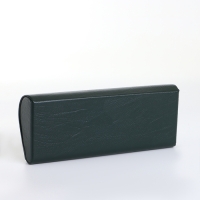 Футляр для очков на магните, длина 16 см, цвет тёмно-зелёный