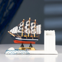 Набор настольный "Корабль" с карандашницей 15*5*11см, микс Набор настольный "Корабль" с карандашницей 15*5*11см, микс