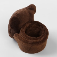 Игольница на браслете &laquo;Мишка&raquo;, 23 &times; 6,5 см, цвет тёмно-коричневый