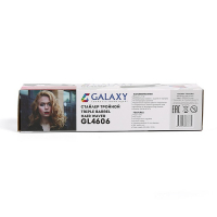 Плойка Galaxy GL 4606, 70 Вт, керамическое покрытие, d=22 мм, 200&deg;C, белая