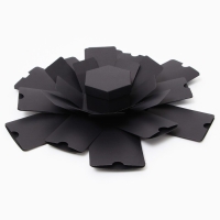 Коробка-сюрприз раскладушка, Черная Коробка-сюрприз раскладушка, Черная