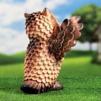 Садовая фигура "Приветливая Сова" натуральная, 30см Садовая фигура "Приветливая Сова" натуральная, 30см