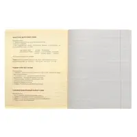 Тетрадь предметная 48 листов в линейку Calligrata, &laquo;Металл. Русский язык&raquo;, обложка мелованный картон, серые листы