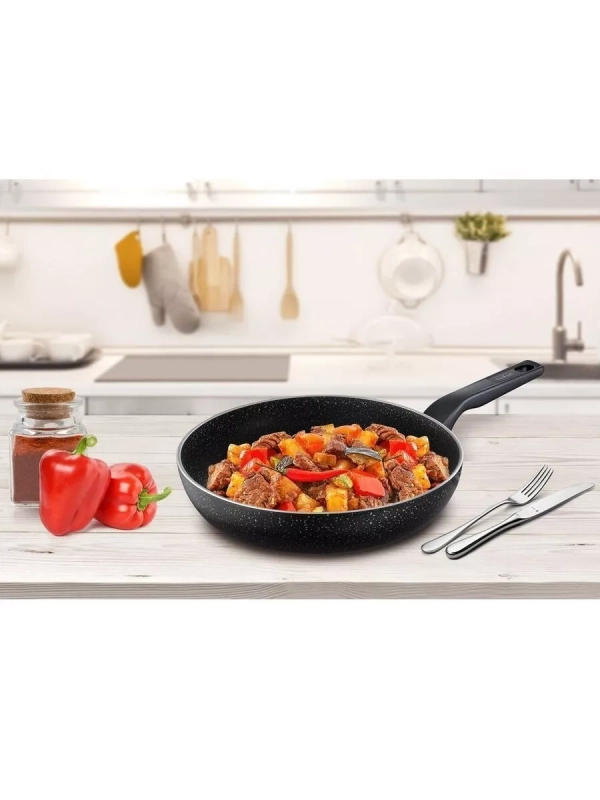 Сковорода Rock 24 см с антипригарным покрытием, глубокая