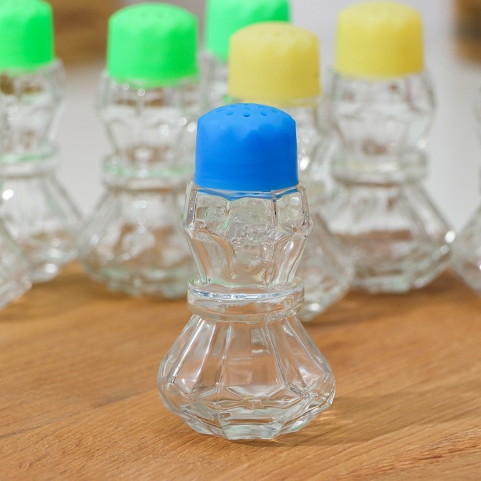 Набор для специй из стекла &laquo;Излом&raquo;, 50 мл, 5&times;9,5 см, 25 предметов