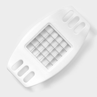 Овощерезка Доляна «Кубик», 17 см, с ручками, цвет белый Овощерезка Доляна «Кубик», 17 см, с ручками, цвет белый