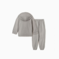 Костюм флисовый (худи и брюки) детский MINAKU: Fleece Soft, цвет графит, рост 110 см