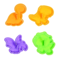 Набор для игры с мягким пластилином &laquo;Диномир&raquo;, 6 баночек с массой для лепки, 5 форм