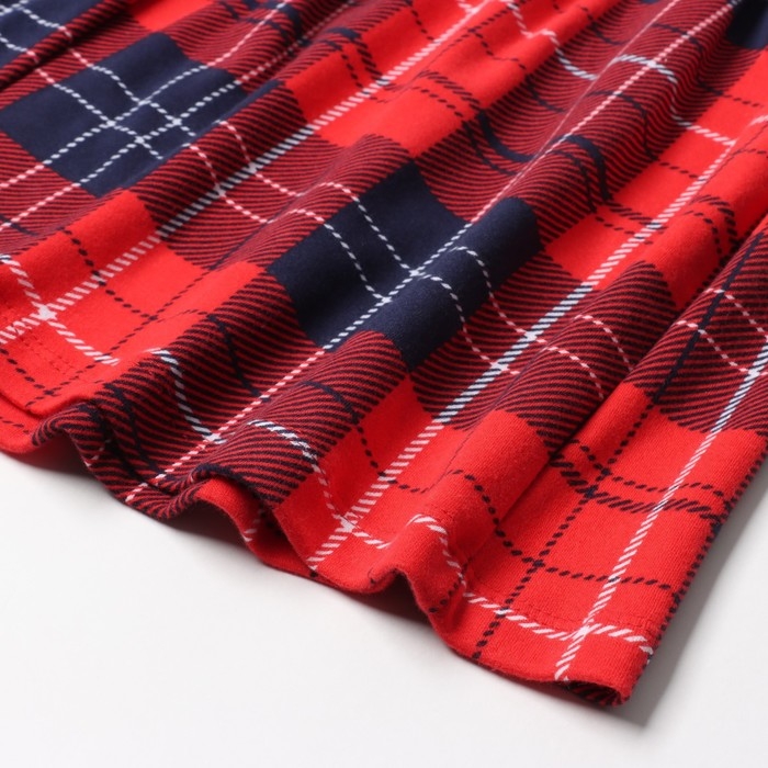 Платье детское с рюшами KAFTAN Платье детское с рюшами KAFTAN "Клетка" размер 34 (122-128 см)