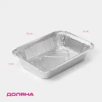 Форма из фольги для выпечки и запекания Доляна, 960 мл, 21,8&times;15,5&times;4 см