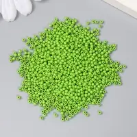 Бисер стекло 12/0 "Зелёный лайм" 15 гр