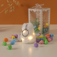 Набор подарочный "Цыплёнок белый" яички 50 гр, роса 7х7х12 см Набор подарочный "Цыплёнок белый" яички 50 гр, роса 7х7х12 см