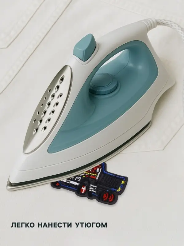 Термоаппликация &laquo;Грузовик&raquo;, 4.9&times;7 см, серая