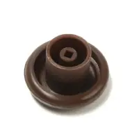 Ручка мебельная пластмассовая, d=35, цвет шоколад