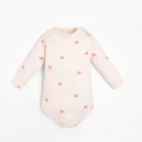 Боди с длинным рукавом в набивку Крошка Я &laquo;Зайчик&raquo;, рост 68-74 см, цвет бежевый