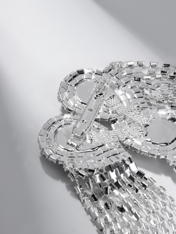 Брошь &laquo;Эполет&raquo; голливуд, цвет белый в серебре