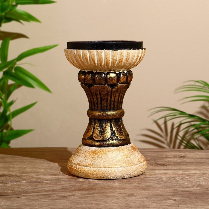 Подсвечник "Кубок" албезия 11х11х18 см