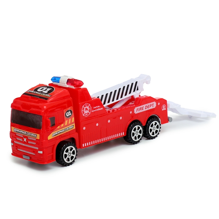 Грузовик &laquo;Эвакуатор&raquo;, инерционный, с машинкой, цвет красный