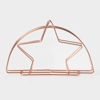 Салфетница Доляна &laquo;Звезда&raquo;, розовое золото