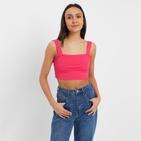 Топ женский MINAKU: Basic line цвет фуксия, р-р 42 Топ женский MINAKU: Basic line цвет фуксия, р-р 42