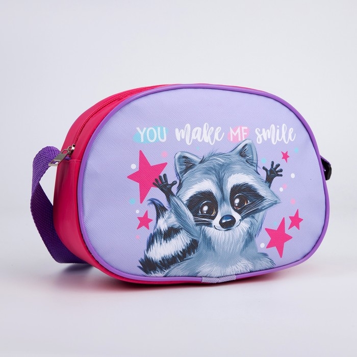 Сумка детская для девочки через плечо Сумка детская для девочки через плечо "Енотик" 22х16 см