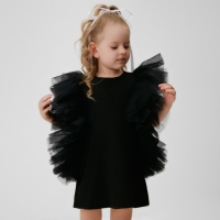 Платье для девочки MINAKU: PartyDress цвет чёрный, рост 152 Платье для девочки MINAKU: PartyDress цвет чёрный, рост 152